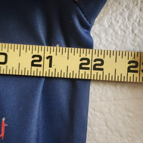 William Murray Polo Shirt Mens Large Blue Golf Performance Stretch Fishing Print - Picture 13 of 13